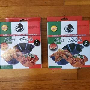 2Sets of Quick Tortilla Making Taco Bowls, Total of 4 Bowls